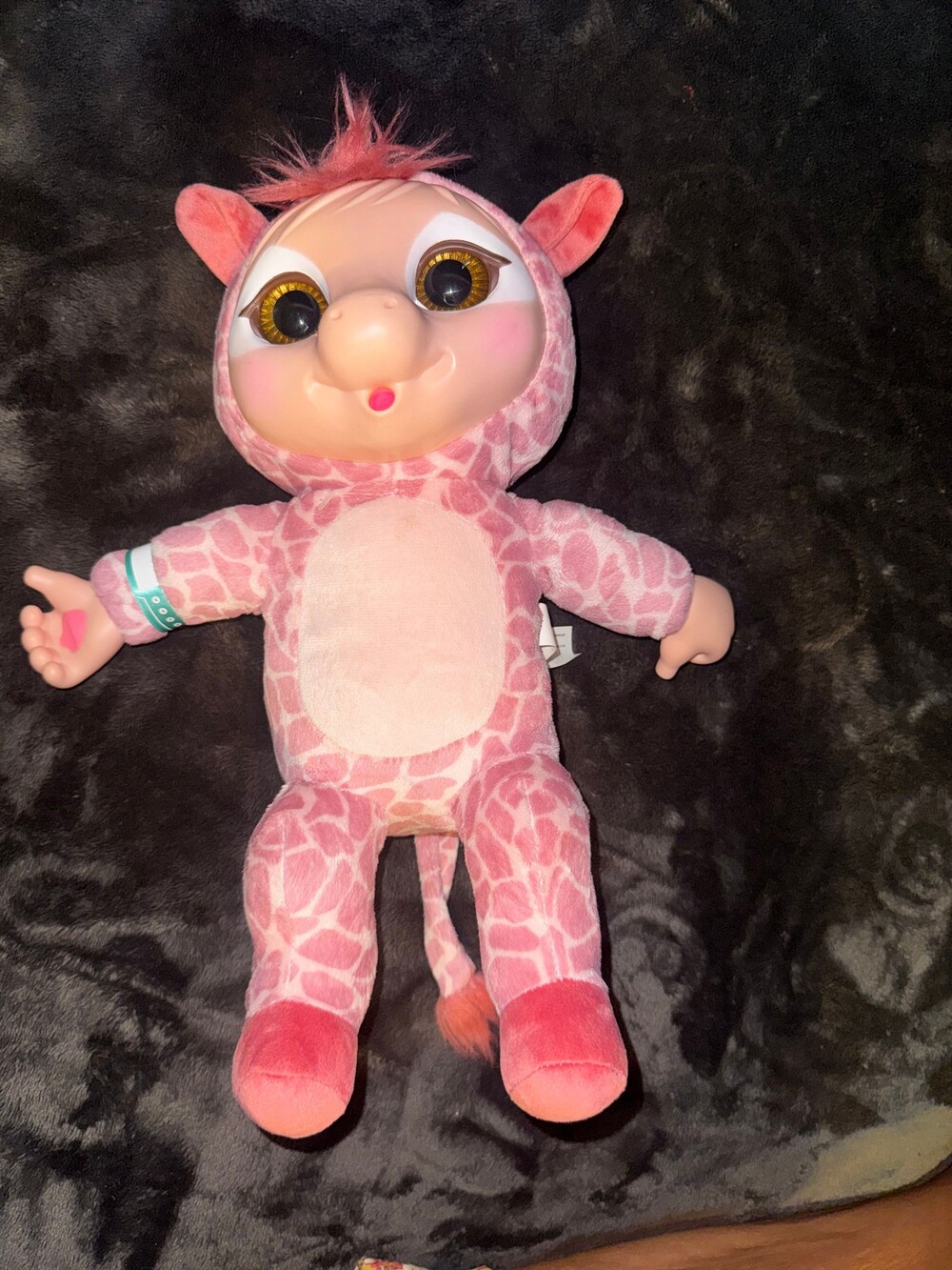 Jakks Pacific Pink Giraffe Plush Doll Polyester Soft Toy